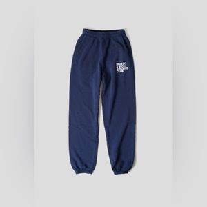 Sporty & Rich Navy Blue Athletic Club Lounge Pants
